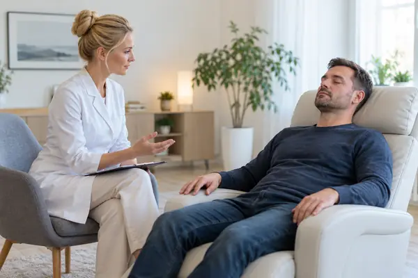 врач кодирует пациента гипнозом